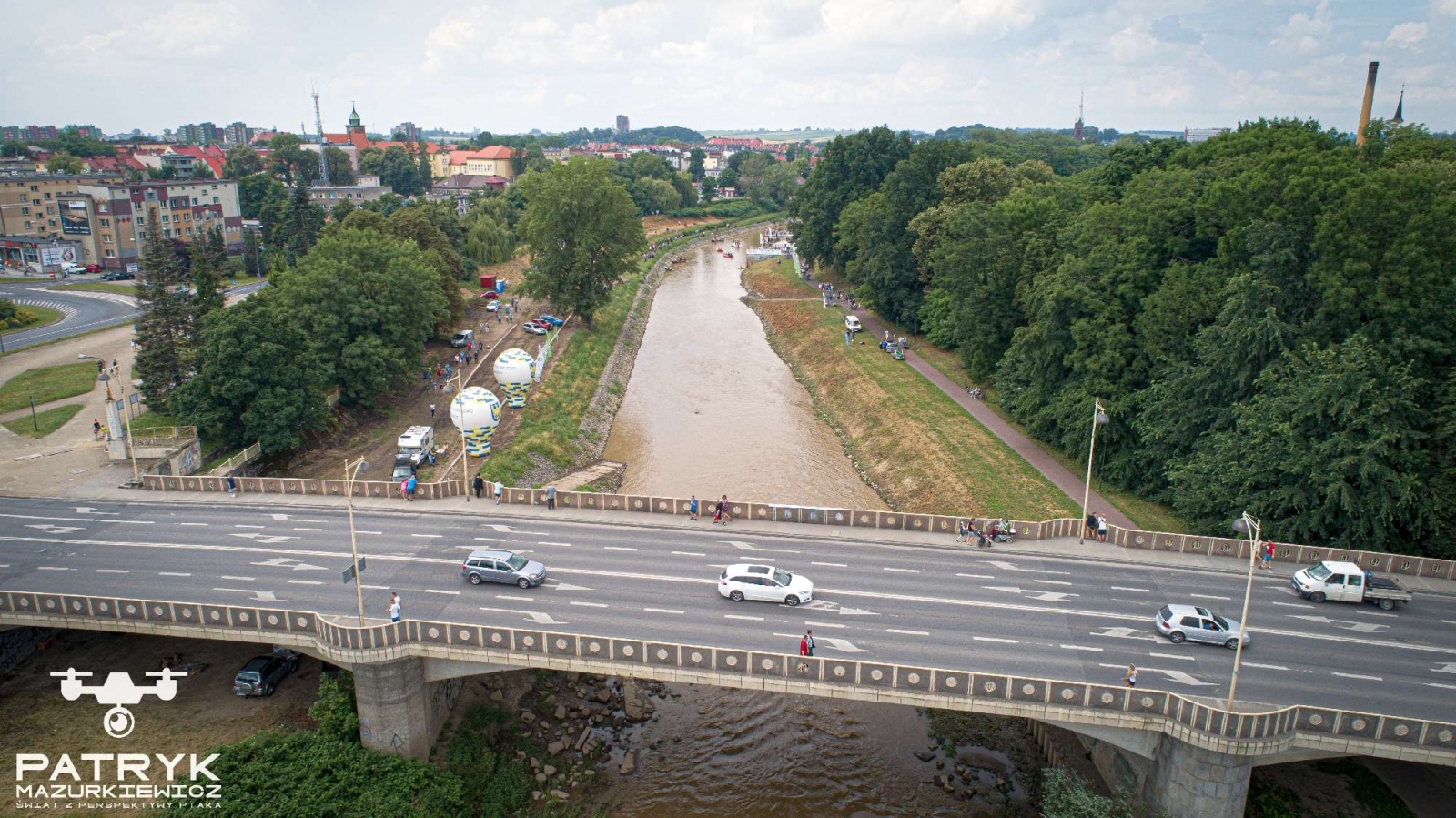 Zdjęcie w galerii na portalu naszraciborz.pl: Pływadło 2021. Tak to wyglądało z lotu ptaka [FOTO] wiadomości z regionu