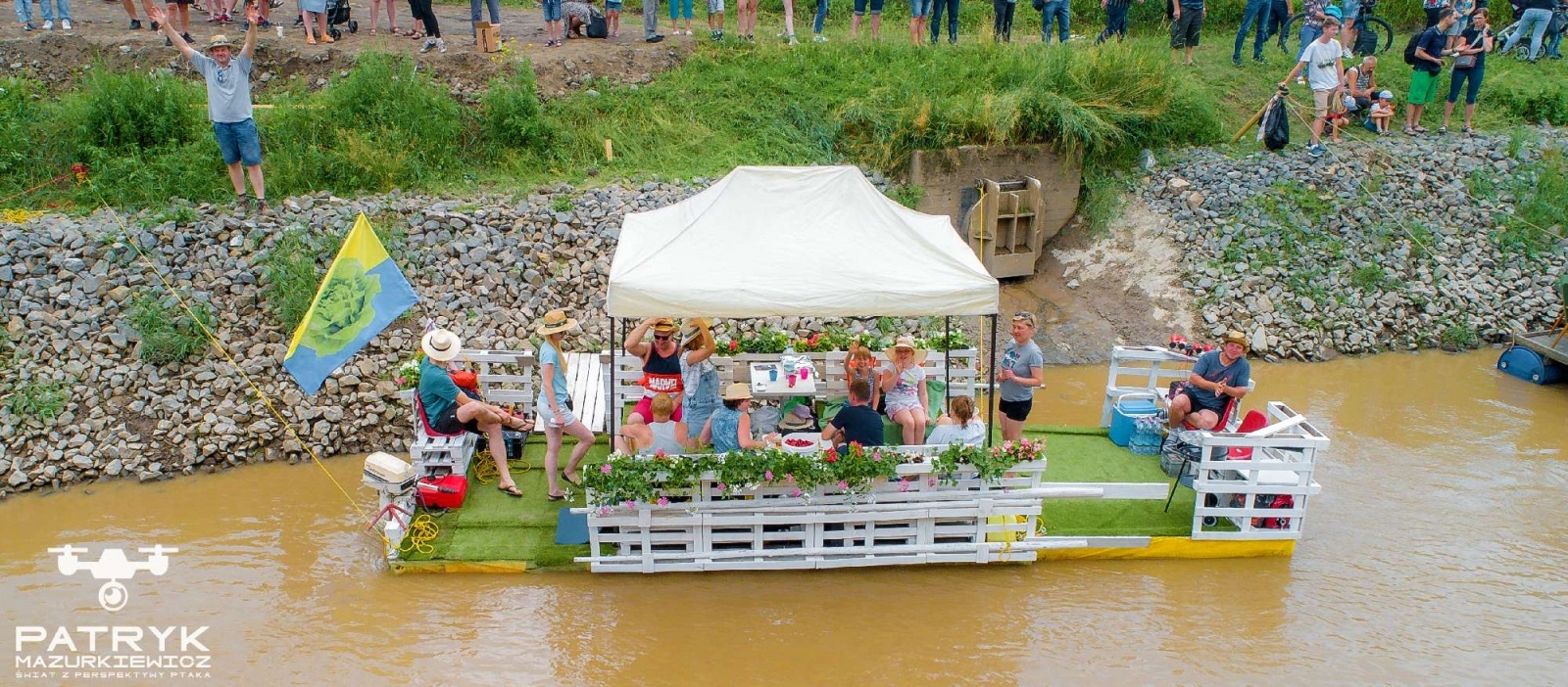 Zdjęcie w galerii na portalu naszraciborz.pl: Pływadło 2021. Tak to wyglądało z lotu ptaka [FOTO] wiadomości z regionu