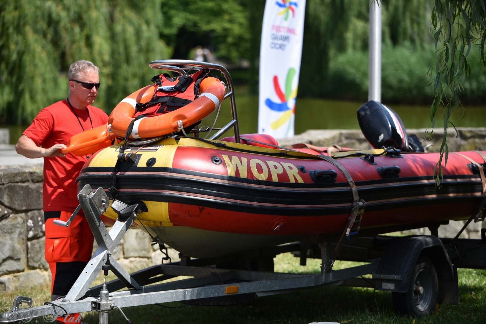 Zdjęcie w galerii na portalu naszraciborz.pl: Festiwal Górnej Odry przeniósł się do parku m. Roth wiadomości z regionu