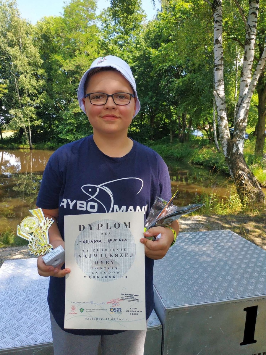 Zdjęcie w galerii na portalu naszraciborz.pl: Czterdziestu wędkarzy rywalizowało na stawie pod Oborą wiadomości z regionu