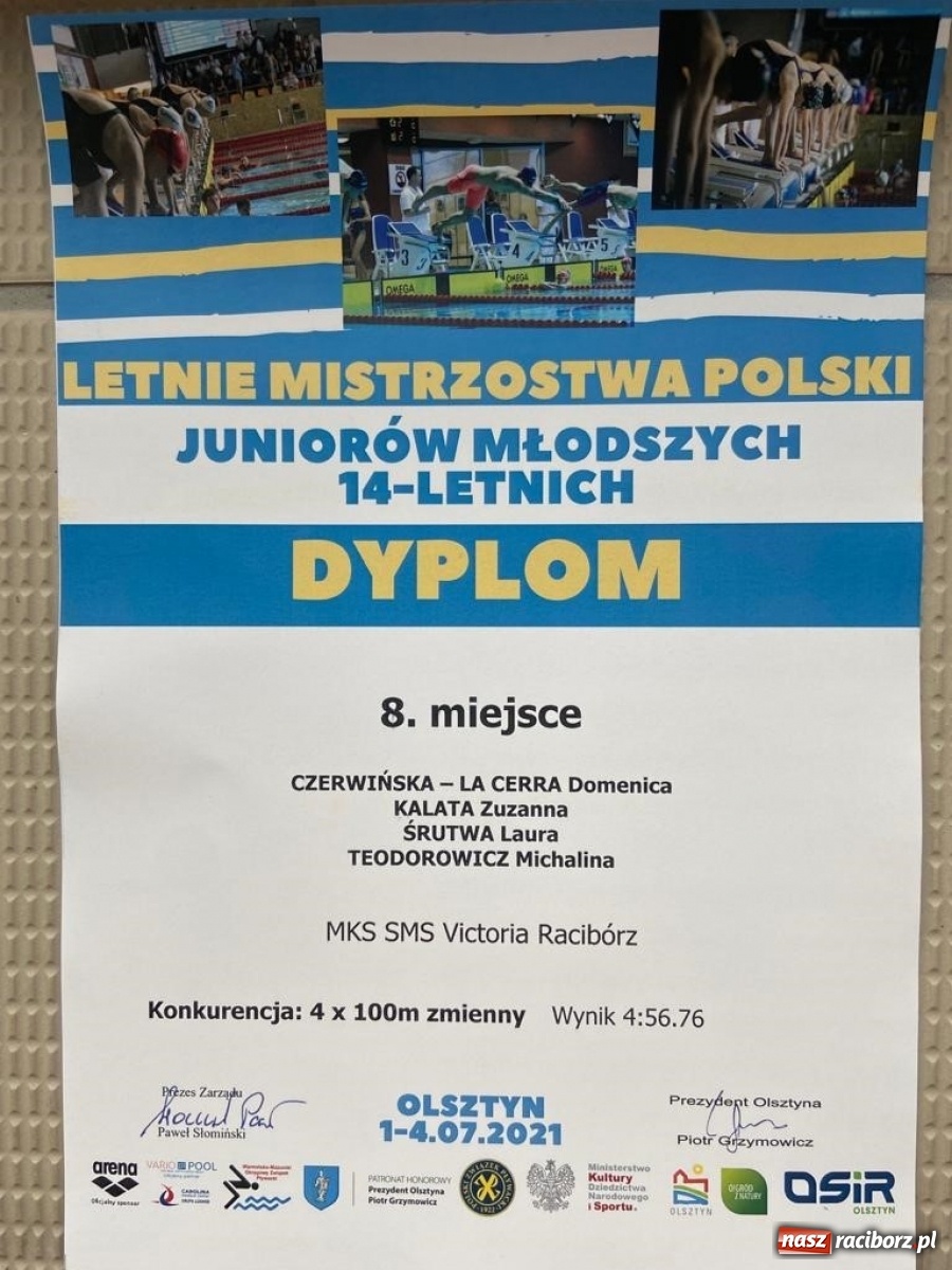 Zdjęcie w galerii na portalu naszraciborz.pl: Pływacy Victorii Racibórz na Mistrzostwach Polski Juniorów [FOTO] wiadomości z regionu