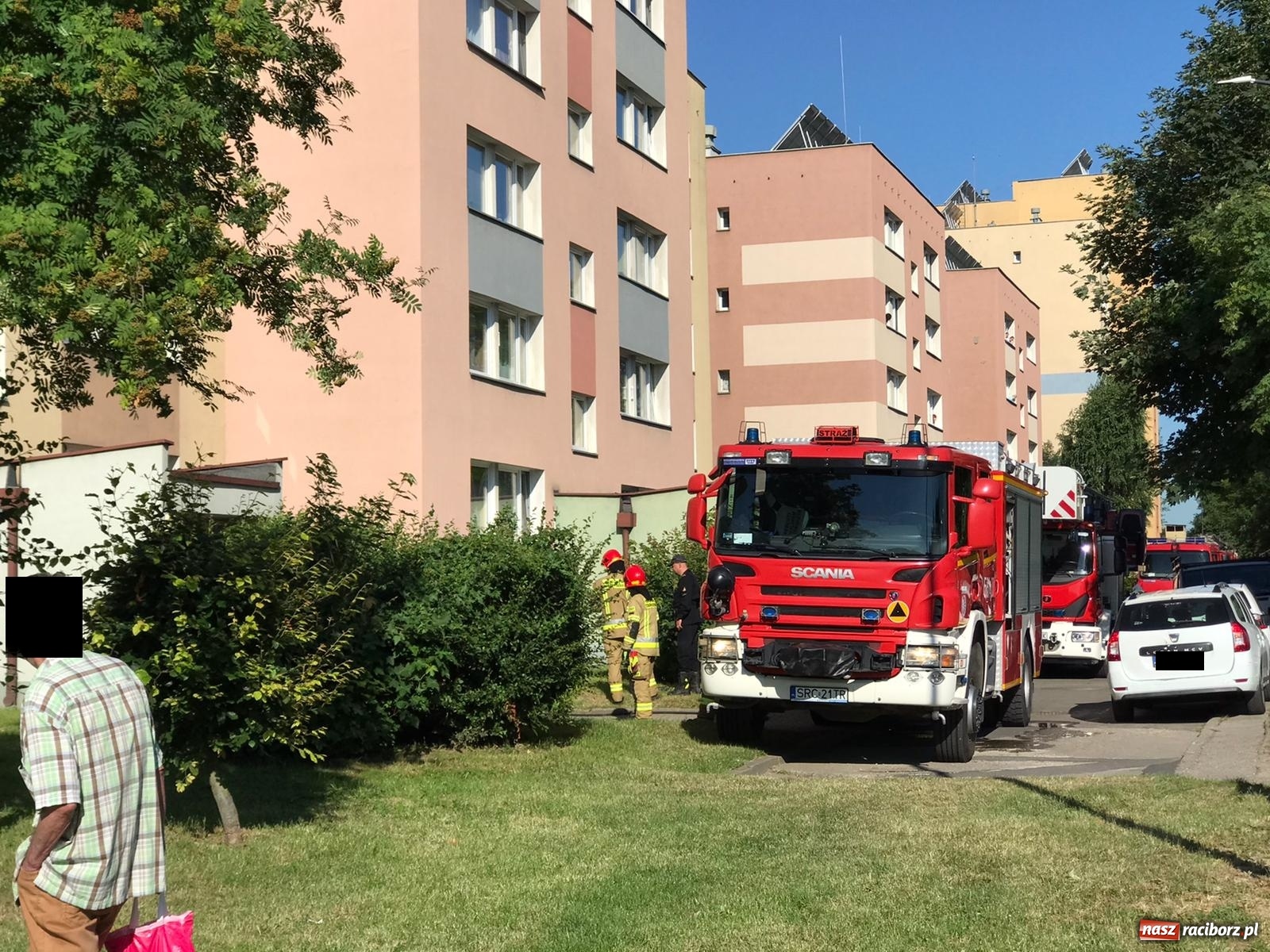 Zdjęcie w galerii na portalu naszraciborz.pl: Pożar mieszkania przy Czarnieckiego [FOTO] wiadomości z regionu