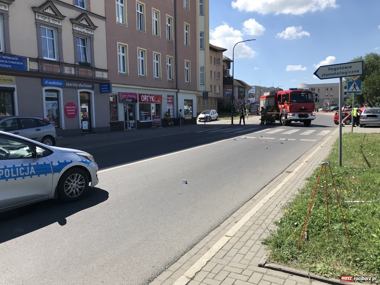 Zdjęcie w galerii na portalu naszraciborz.pl: Zderzenie na Opawskiej. 9-letnie dziecko w szpitalu wiadomości z regionu