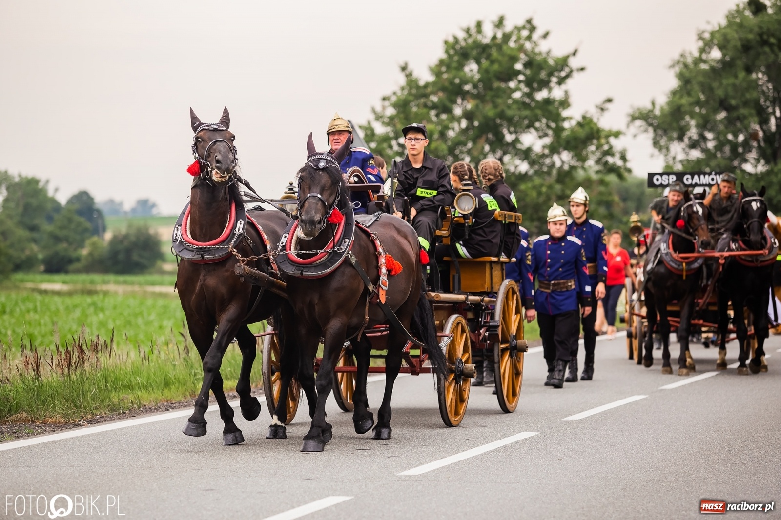 Zdjęcie w galerii na portalu naszraciborz.pl: Zabełków najlepszy w zawodach sikawek konnych w Bieńkowicach wiadomości z regionu