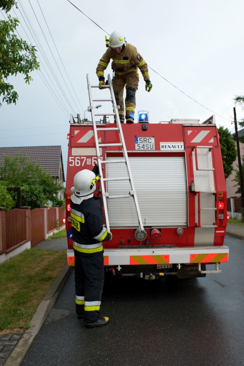 Zdjęcie w galerii na portalu naszraciborz.pl: Nawałnica nad powiatem. Ponad sto strażackich interwencji wiadomości z regionu