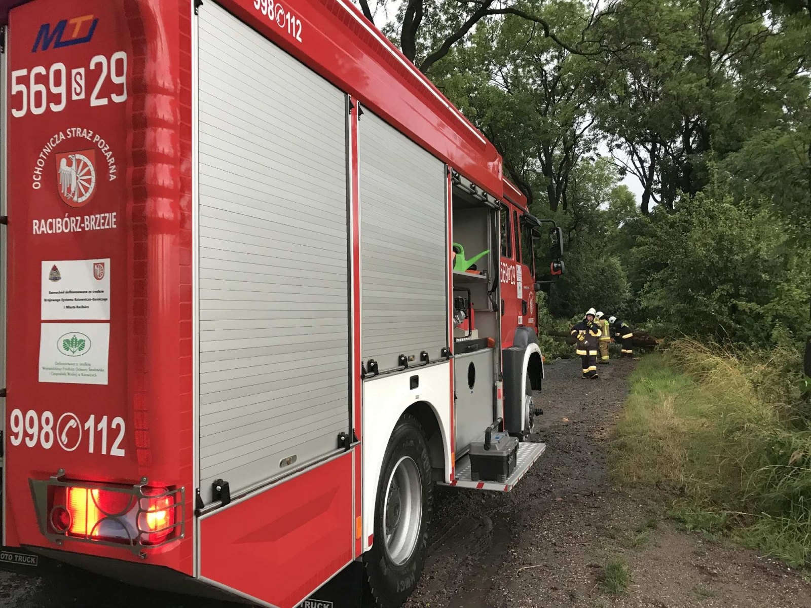 Zdjęcie w galerii na portalu naszraciborz.pl: Nawałnica nad powiatem. Ponad sto strażackich interwencji wiadomości z regionu