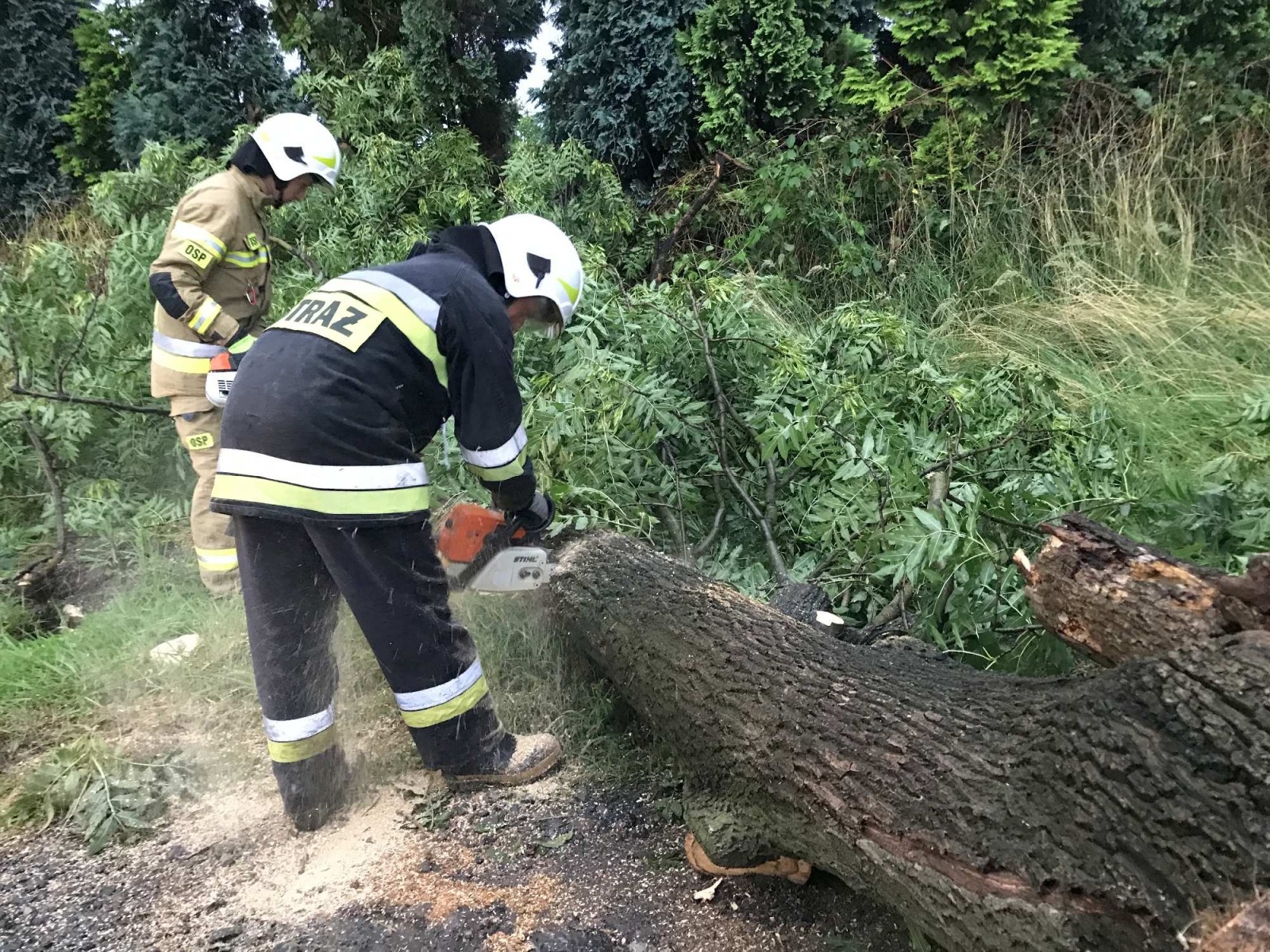 Zdjęcie w galerii na portalu naszraciborz.pl: Nawałnica nad powiatem. Ponad sto strażackich interwencji wiadomości z regionu