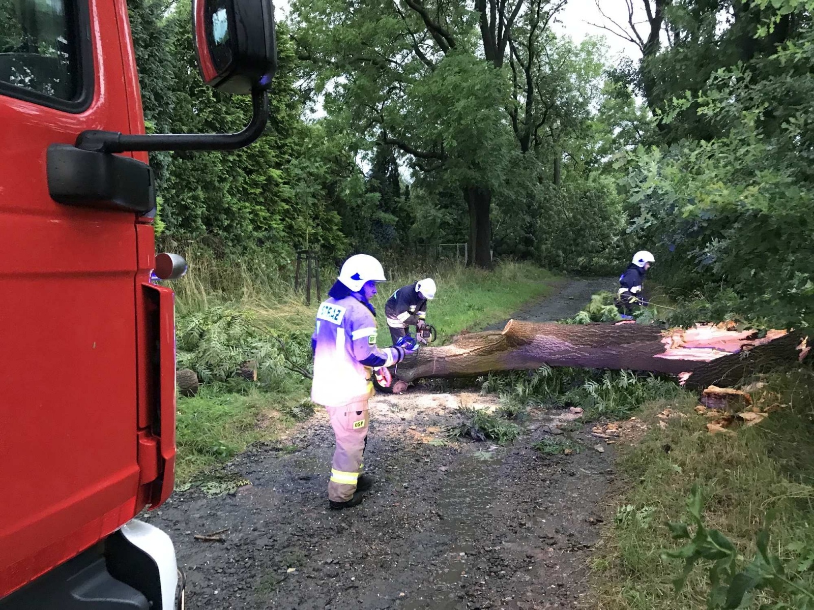 Zdjęcie w galerii na portalu naszraciborz.pl: Nawałnica nad powiatem. Ponad sto strażackich interwencji wiadomości z regionu