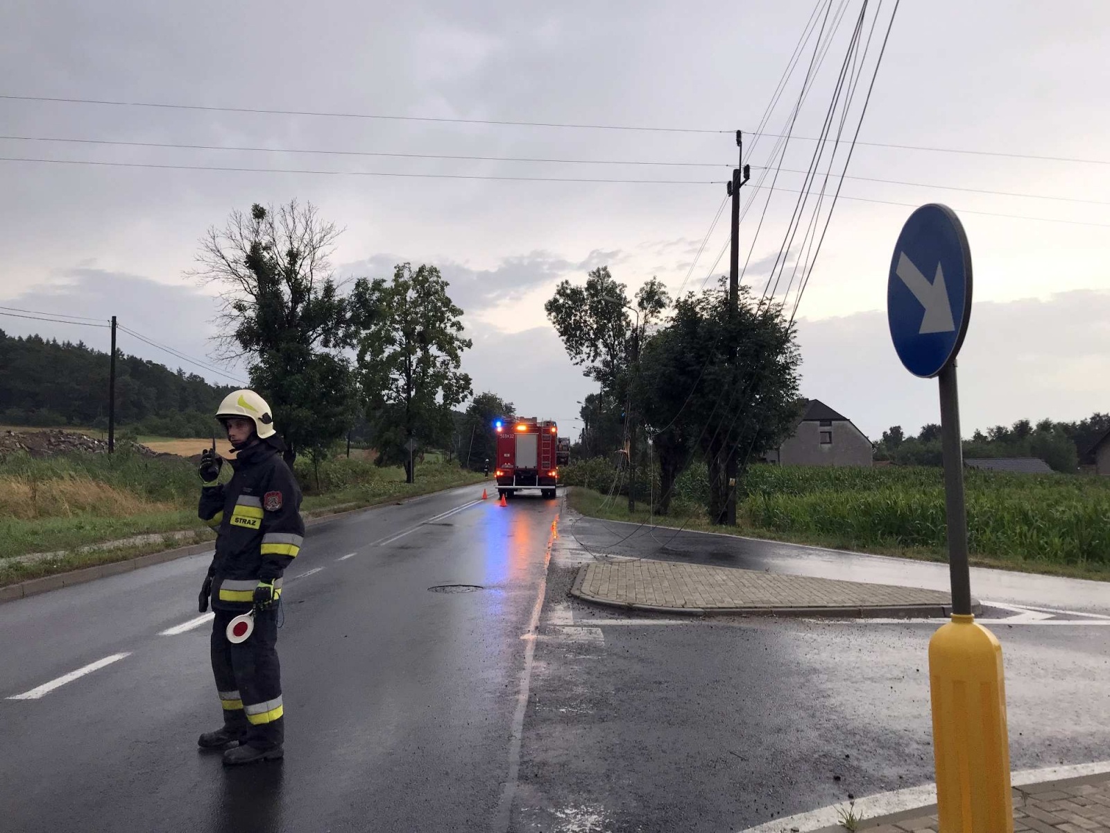 Zdjęcie w galerii na portalu naszraciborz.pl: Nawałnica nad powiatem. Ponad sto strażackich interwencji wiadomości z regionu