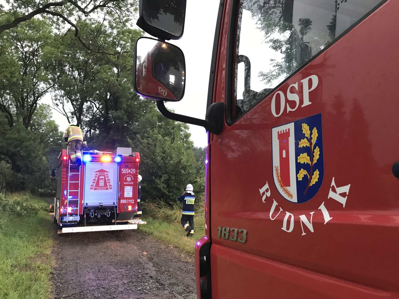 Zdjęcie w galerii na portalu naszraciborz.pl: Nawałnica nad powiatem. Ponad sto strażackich interwencji wiadomości z regionu