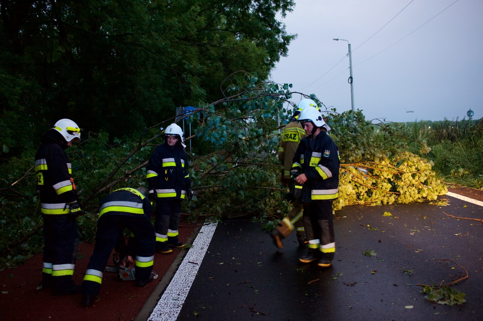 Zdjęcie w galerii na portalu naszraciborz.pl: Nawałnica nad powiatem. Ponad sto strażackich interwencji wiadomości z regionu