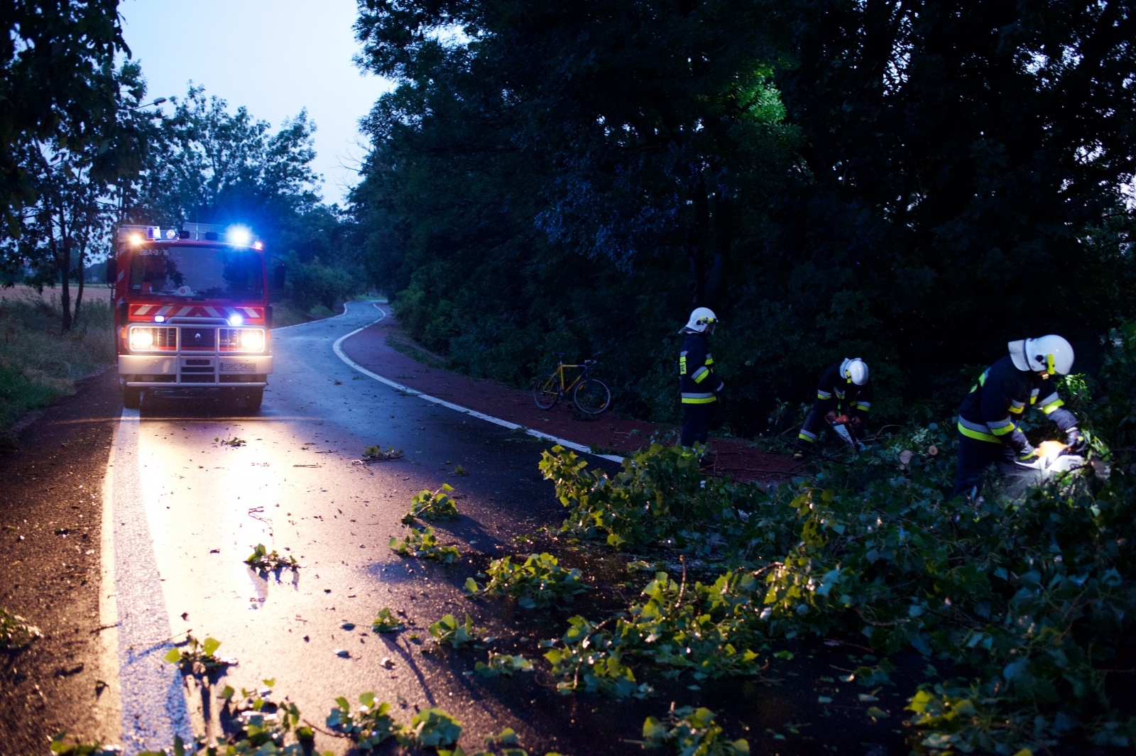 Zdjęcie w galerii na portalu naszraciborz.pl: Nawałnica nad powiatem. Ponad sto strażackich interwencji wiadomości z regionu