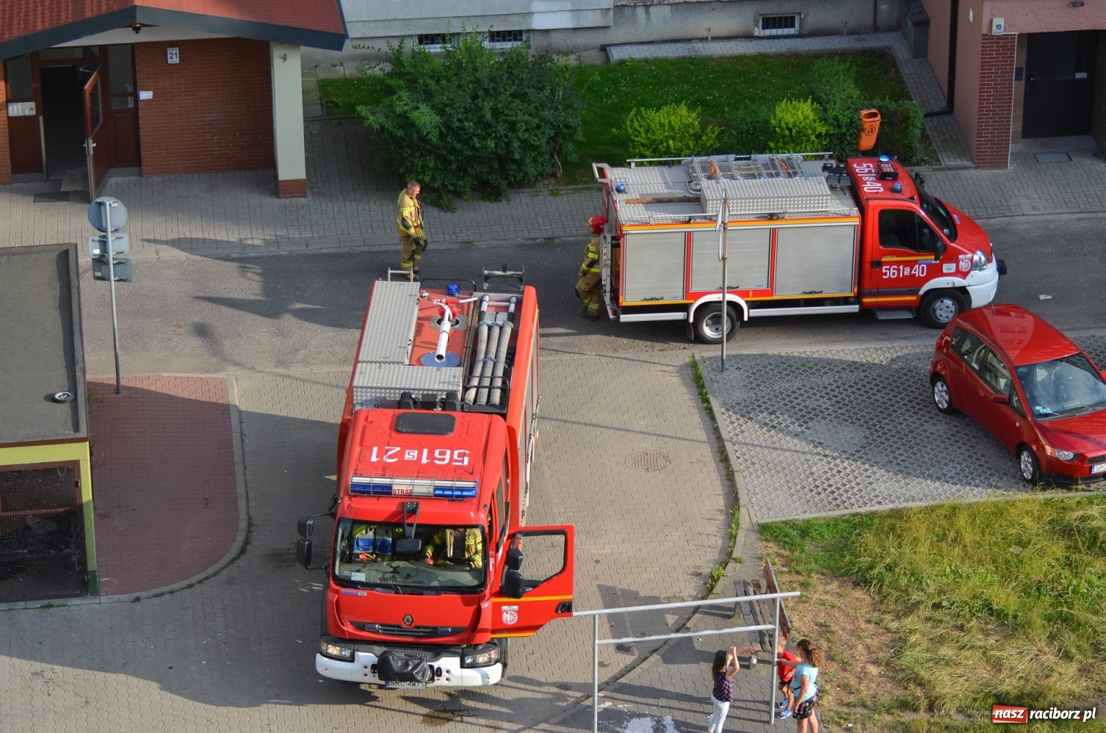 Zdjęcie w galerii na portalu naszraciborz.pl: Akcja na Katowickiej. Czujka w porę ostrzegła przed zagrożeniem! wiadomości z regionu