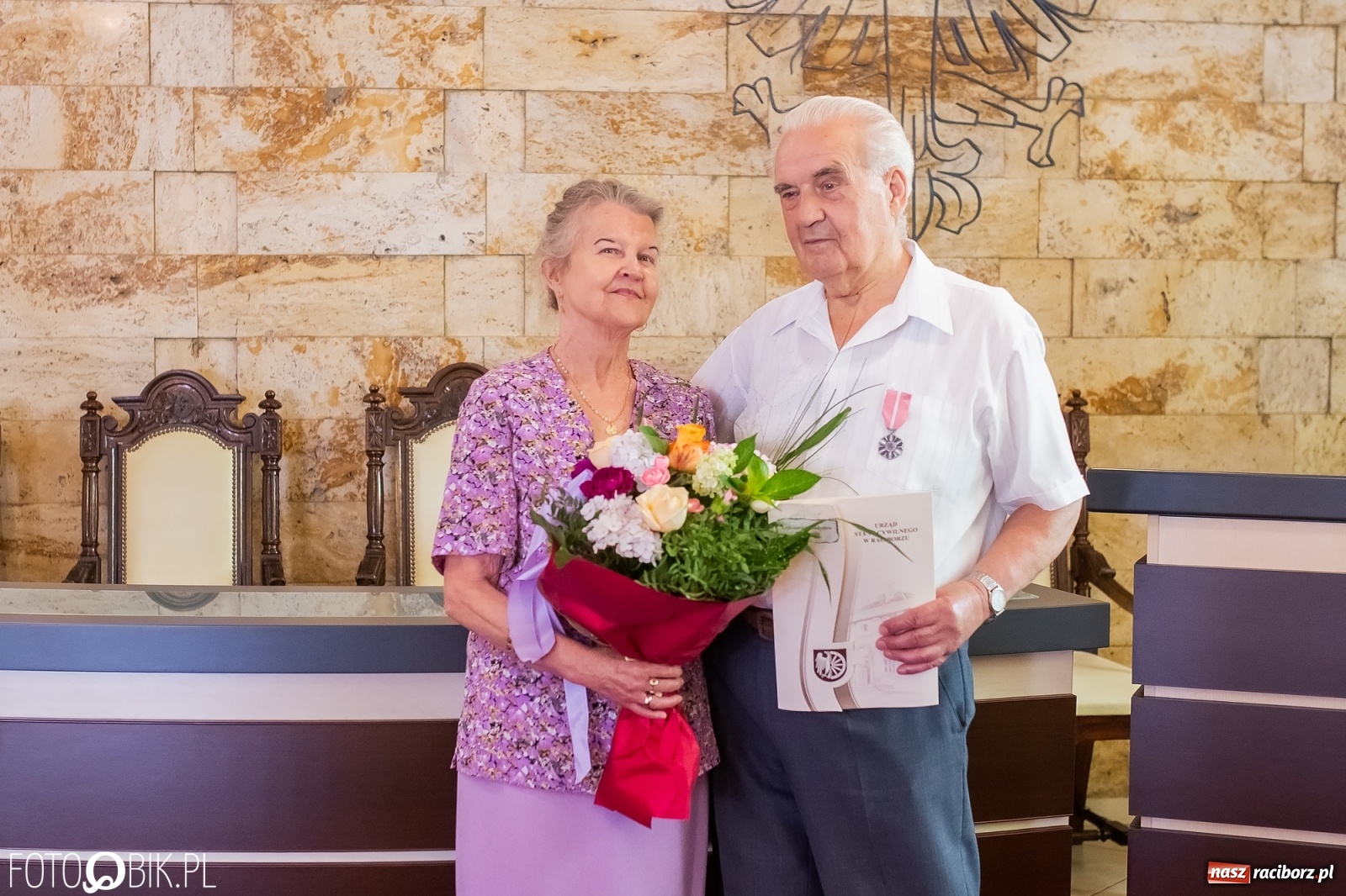 Zdjęcie w galerii na portalu naszraciborz.pl: Złote gody w raciborskim USC  wiadomości z regionu