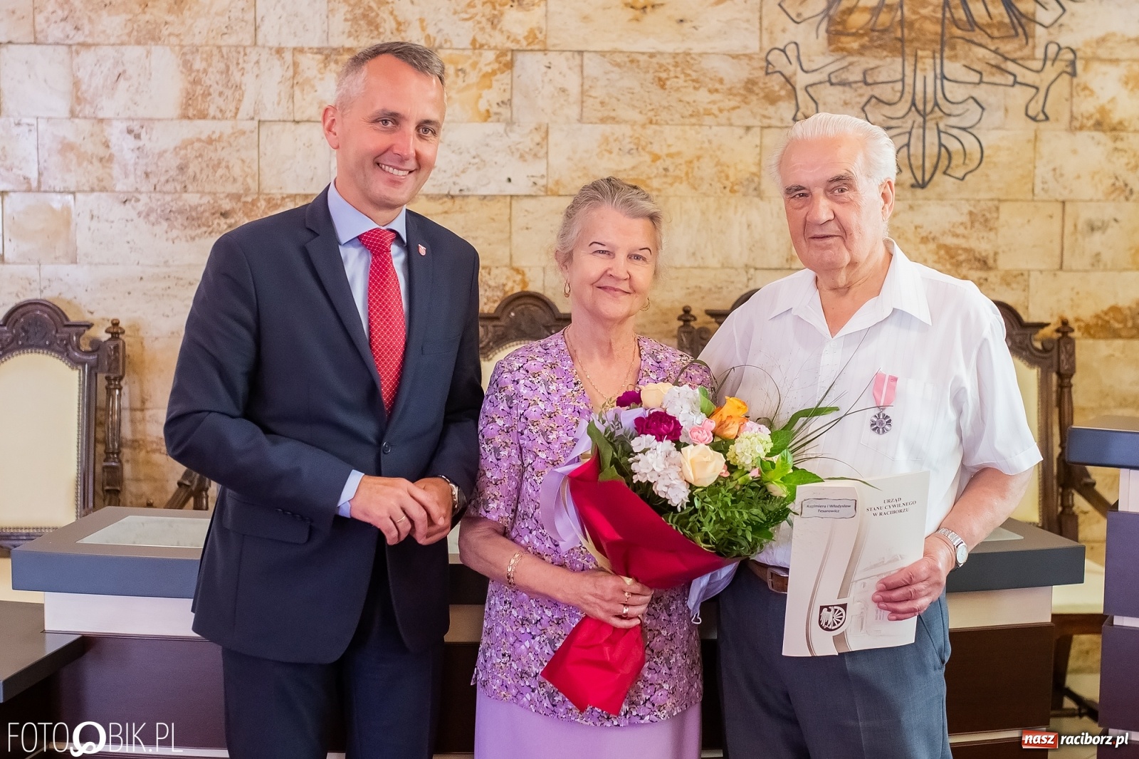 Zdjęcie w galerii na portalu naszraciborz.pl: Złote gody w raciborskim USC  wiadomości z regionu