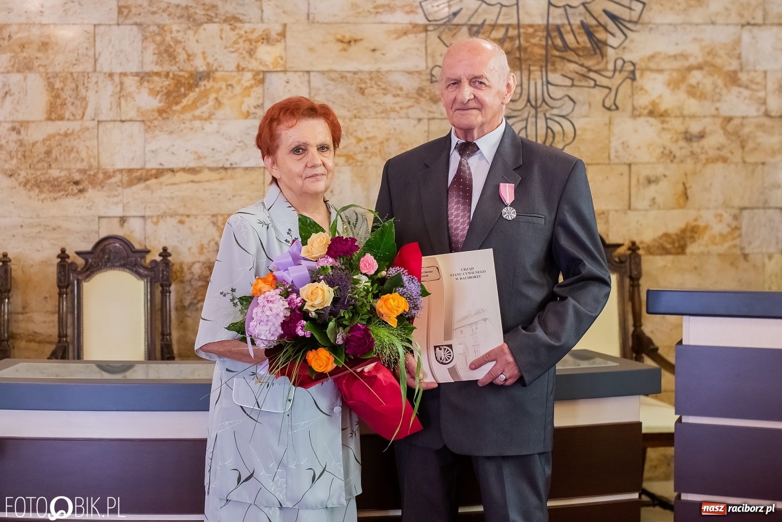 Zdjęcie w galerii na portalu naszraciborz.pl: Złote gody w raciborskim USC  wiadomości z regionu
