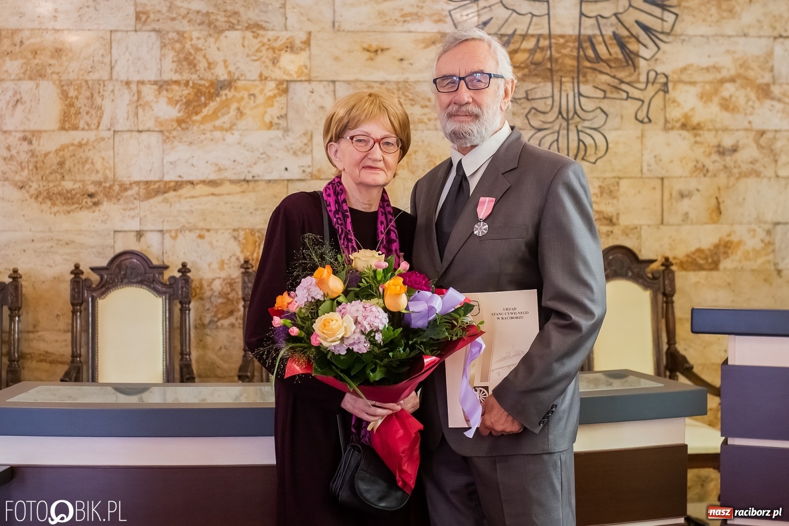 Zdjęcie w galerii na portalu naszraciborz.pl: Złote gody w raciborskim USC  wiadomości z regionu