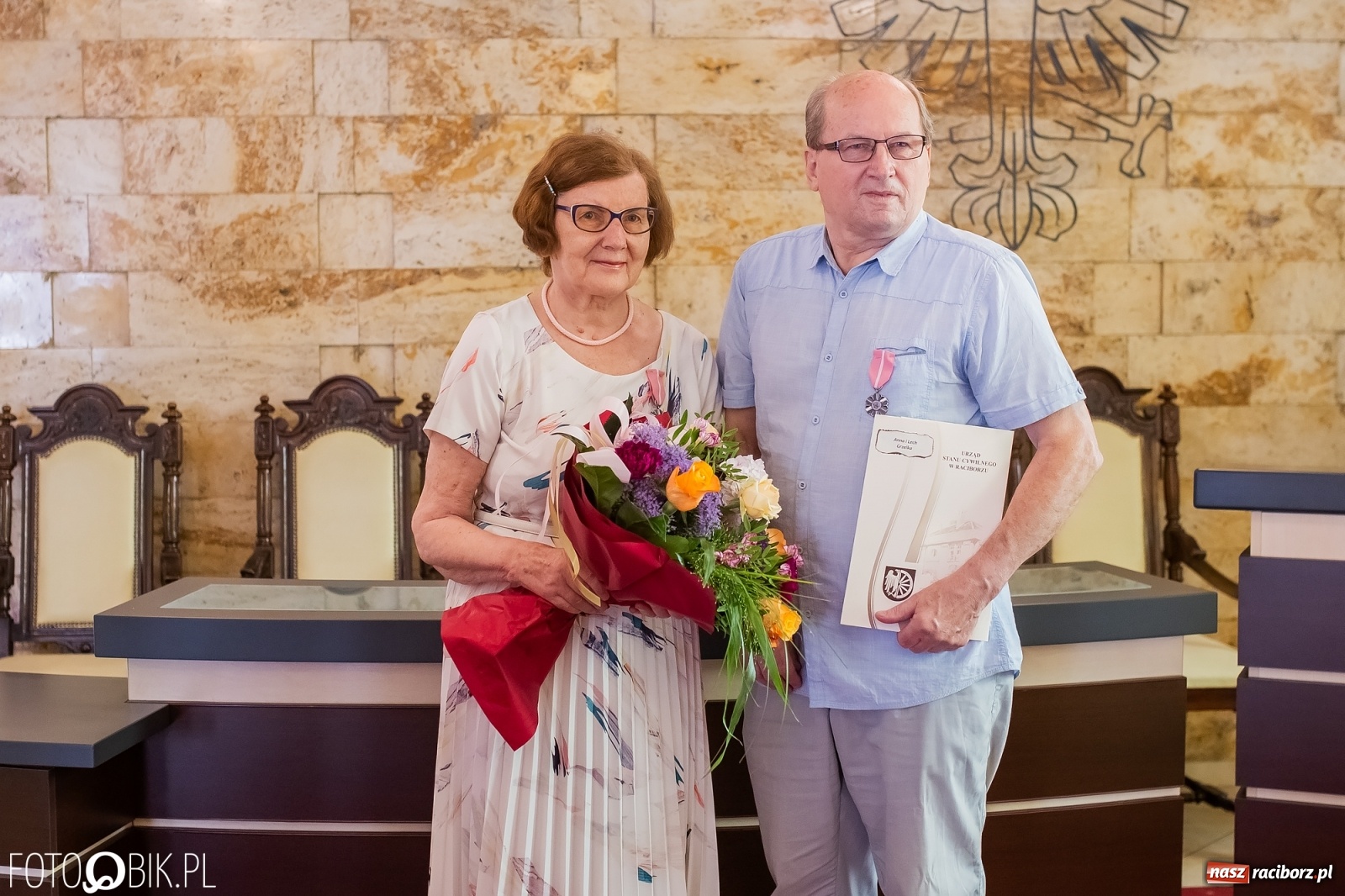 Zdjęcie w galerii na portalu naszraciborz.pl: Złote gody w raciborskim USC  wiadomości z regionu