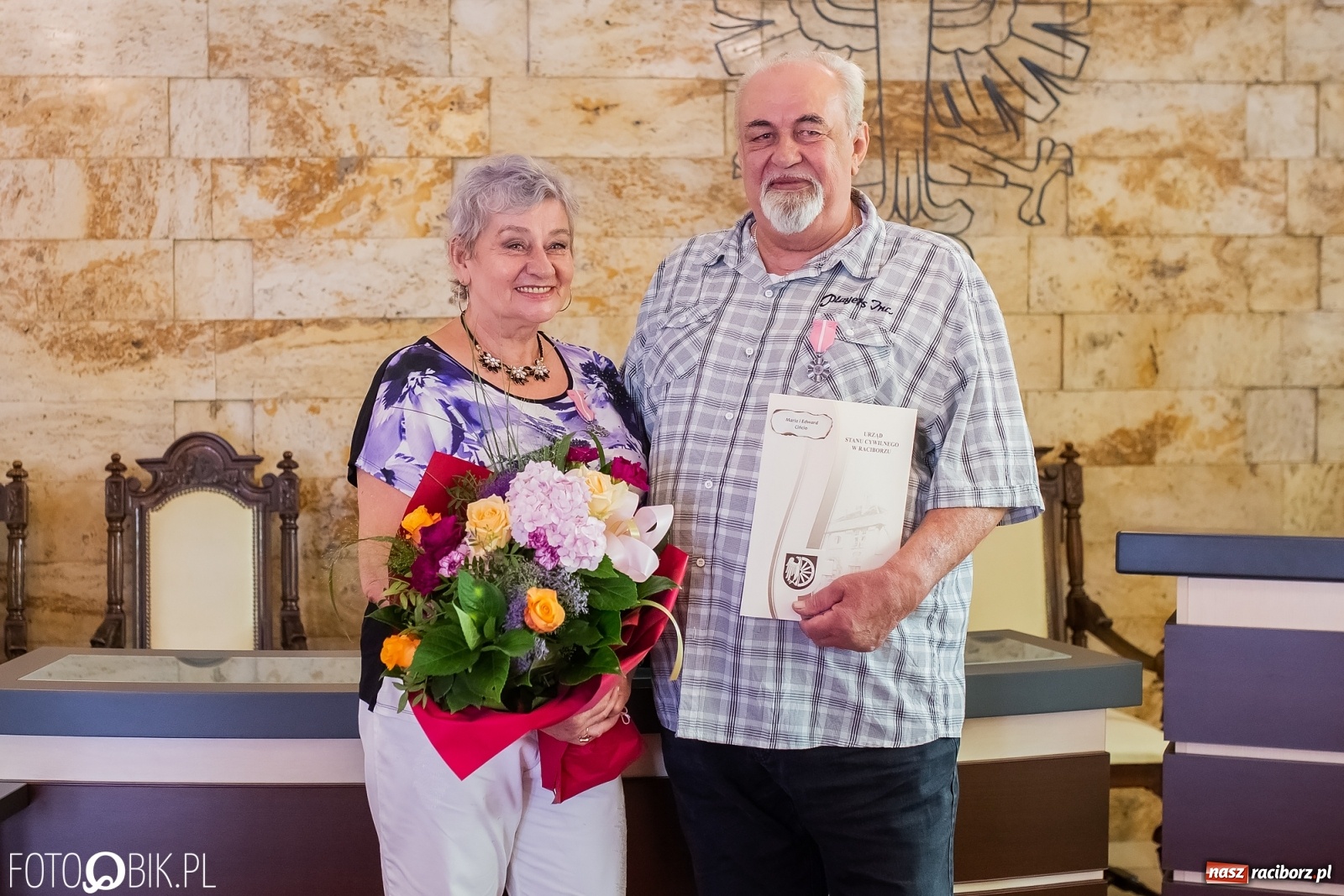 Zdjęcie w galerii na portalu naszraciborz.pl: Złote gody w raciborskim USC  wiadomości z regionu