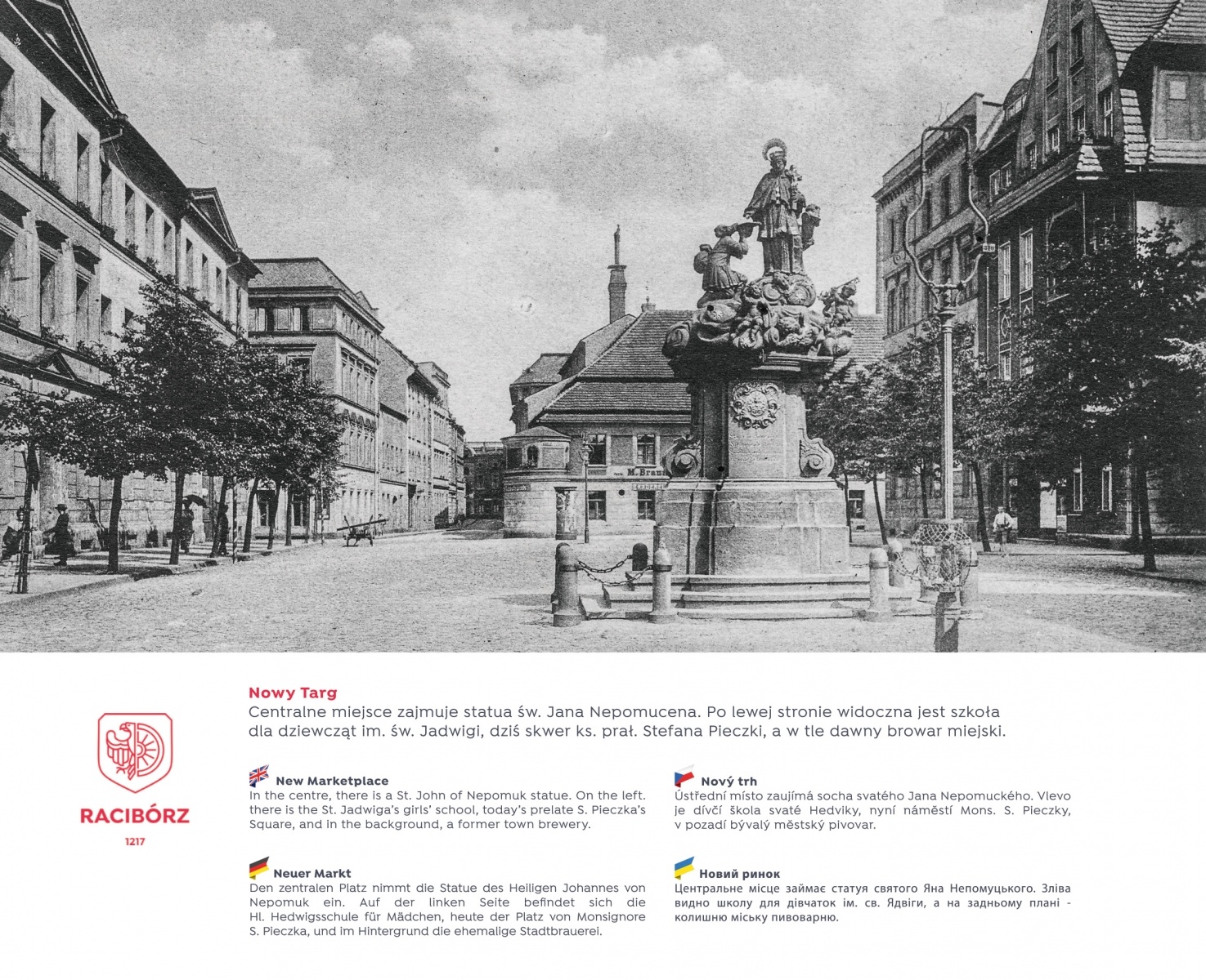 Zdjęcie w galerii na portalu naszraciborz.pl: Racibórz retro. Trzynaście tablic stanęło na mieście wiadomości z regionu