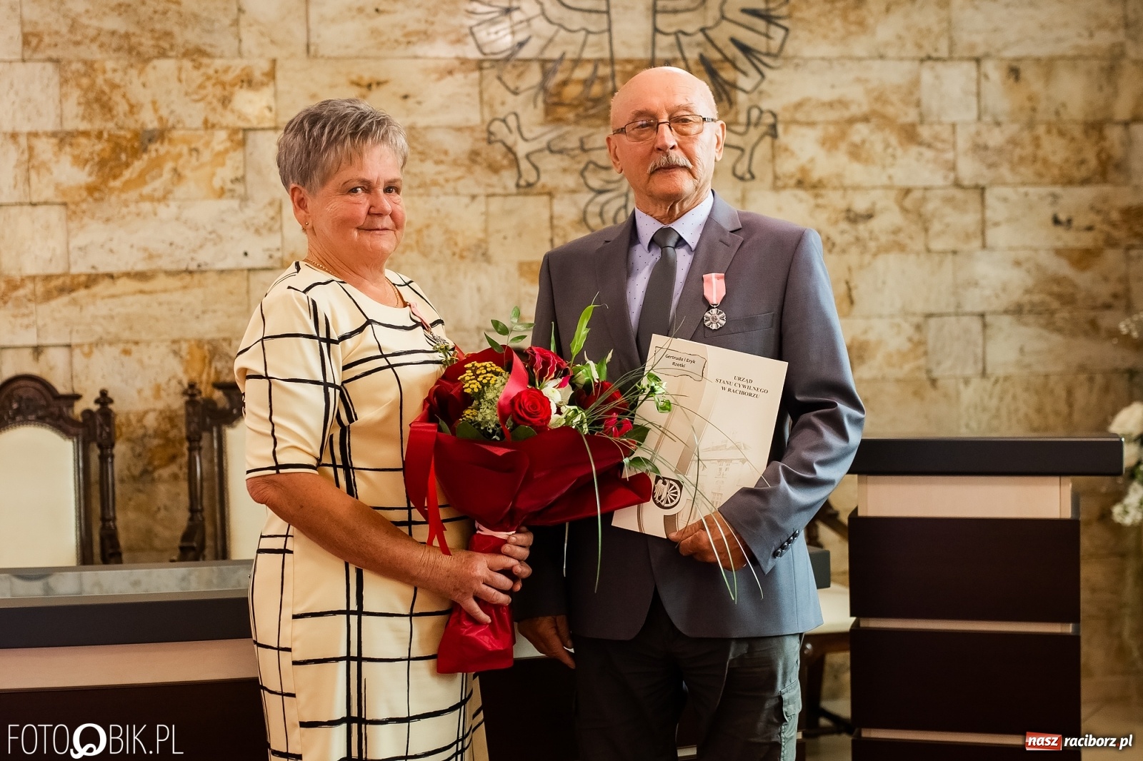 Zdjęcie w galerii na portalu naszraciborz.pl: Złote Gody w Raciborzu. Małżonkowie dziękowali sobie za 50 lat pożycia wiadomości z regionu