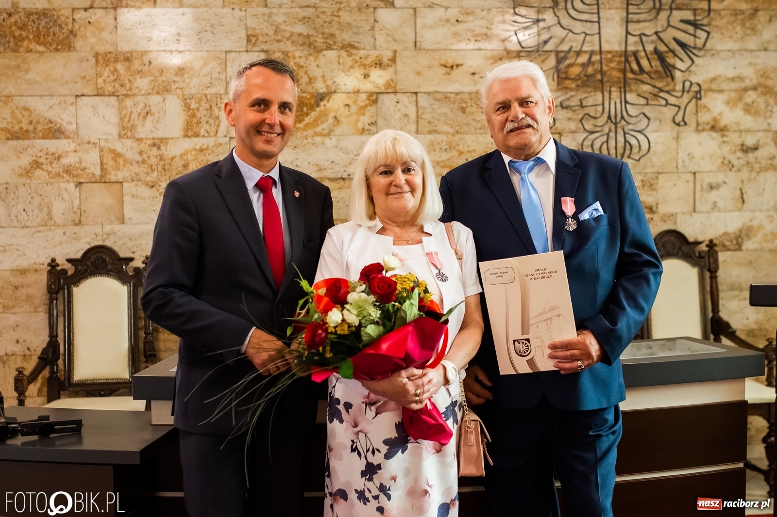 Zdjęcie w galerii na portalu naszraciborz.pl: Złote Gody w Raciborzu. Małżonkowie dziękowali sobie za 50 lat pożycia wiadomości z regionu