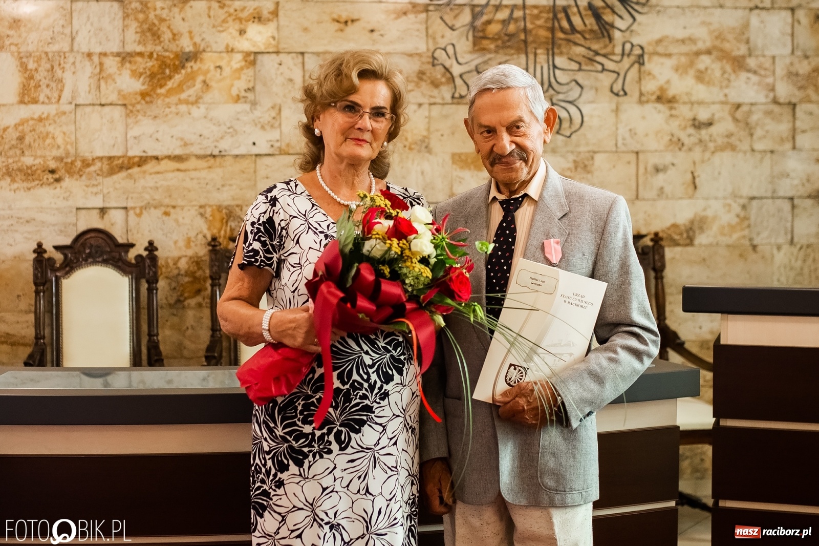 Zdjęcie w galerii na portalu naszraciborz.pl: Złote Gody w Raciborzu. Małżonkowie dziękowali sobie za 50 lat pożycia wiadomości z regionu