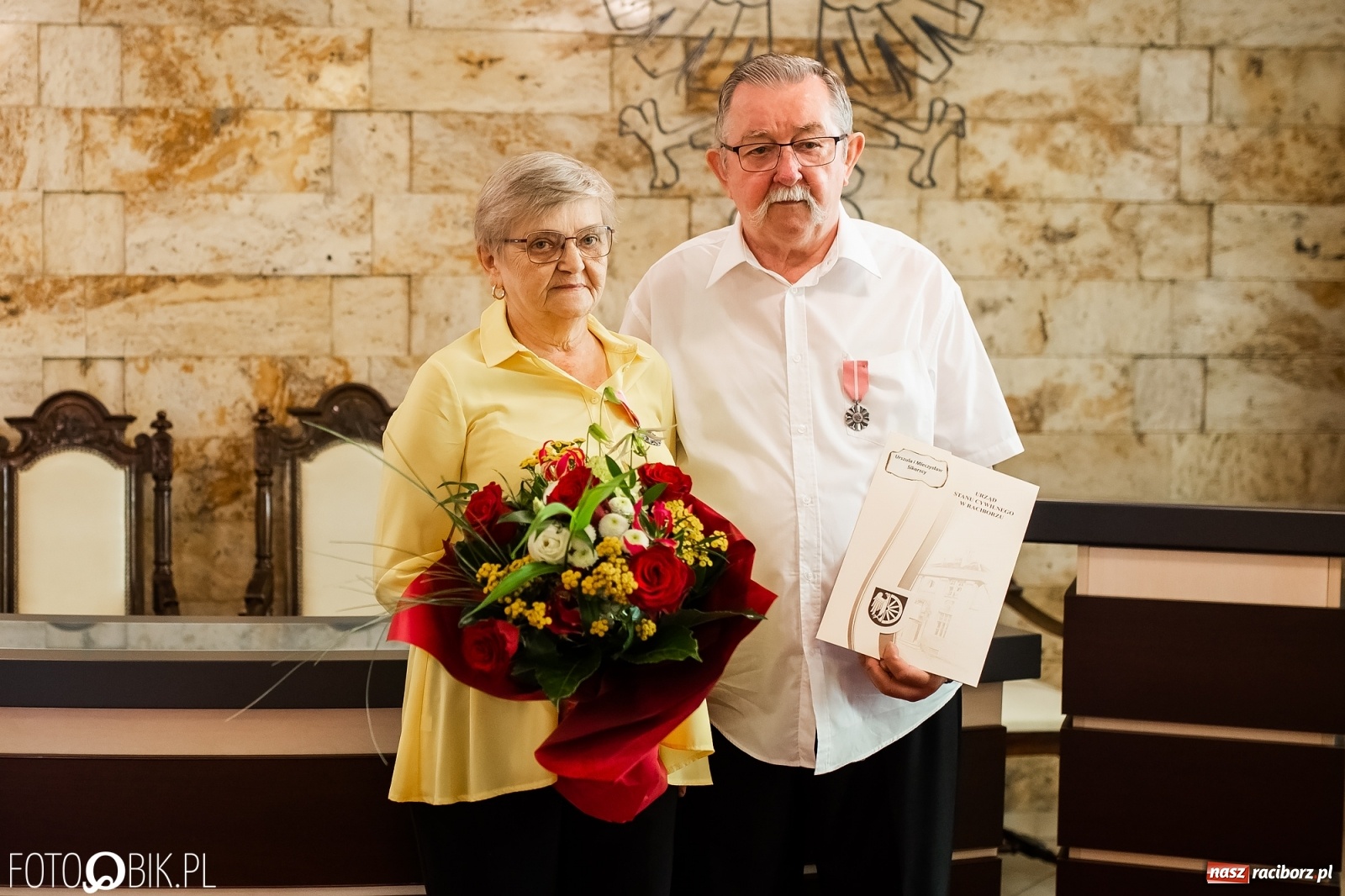 Zdjęcie w galerii na portalu naszraciborz.pl: Złote Gody w Raciborzu. Małżonkowie dziękowali sobie za 50 lat pożycia wiadomości z regionu
