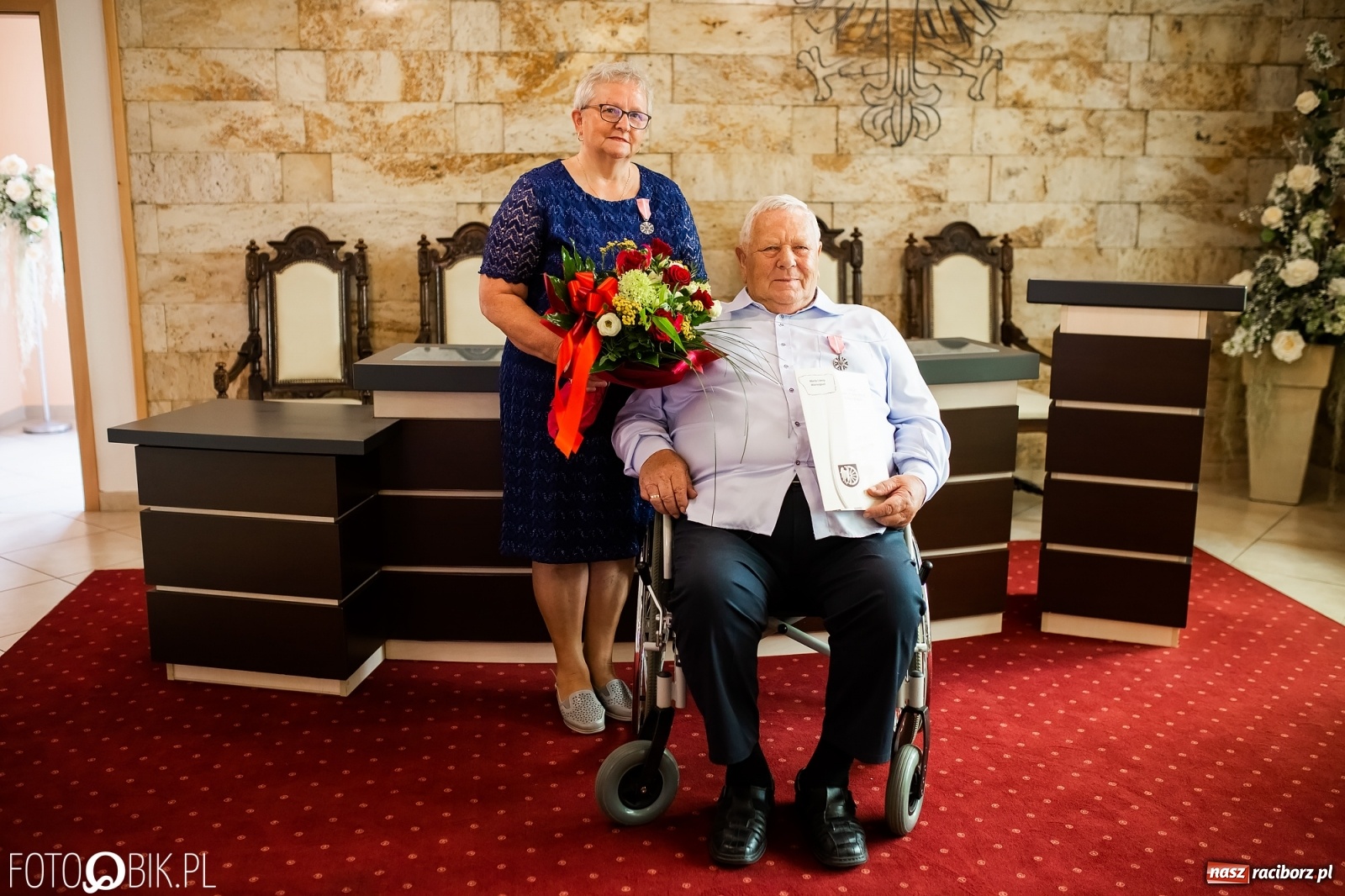 Zdjęcie w galerii na portalu naszraciborz.pl: Złote Gody w Raciborzu. Małżonkowie dziękowali sobie za 50 lat pożycia wiadomości z regionu