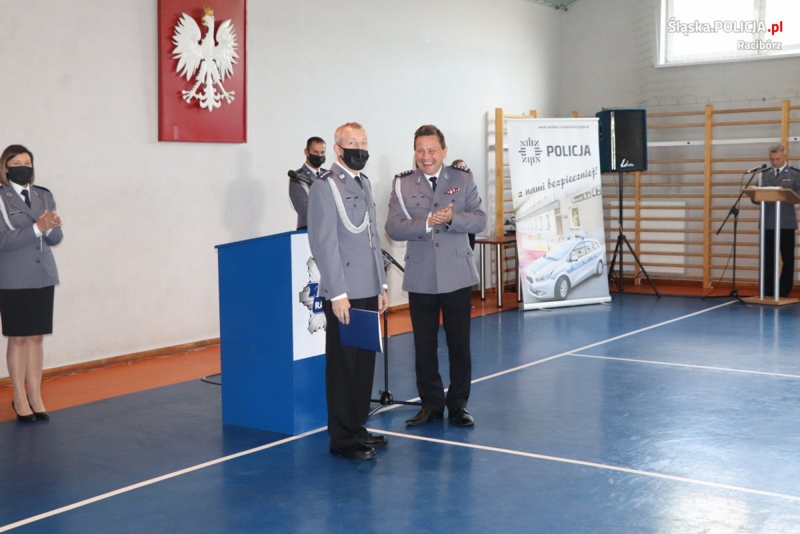 Zdjęcie w galerii na portalu naszraciborz.pl: Święto policji w raciborskiej komendzie wiadomości z regionu