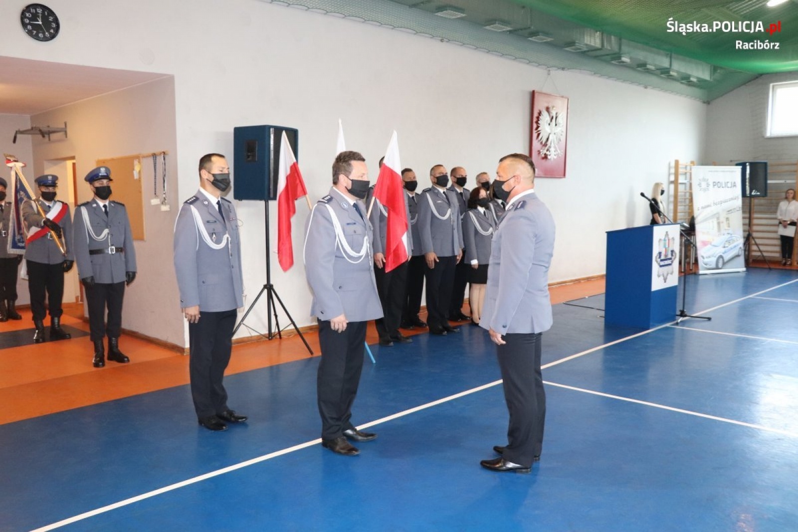 Zdjęcie w galerii na portalu naszraciborz.pl: Święto policji w raciborskiej komendzie wiadomości z regionu