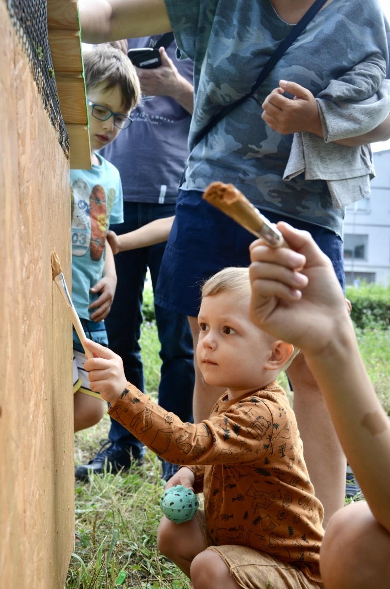 Zdjęcie w galerii na portalu naszraciborz.pl: Łąki kwietne w Raciborzu mają już hotele dla owadów wiadomości z regionu