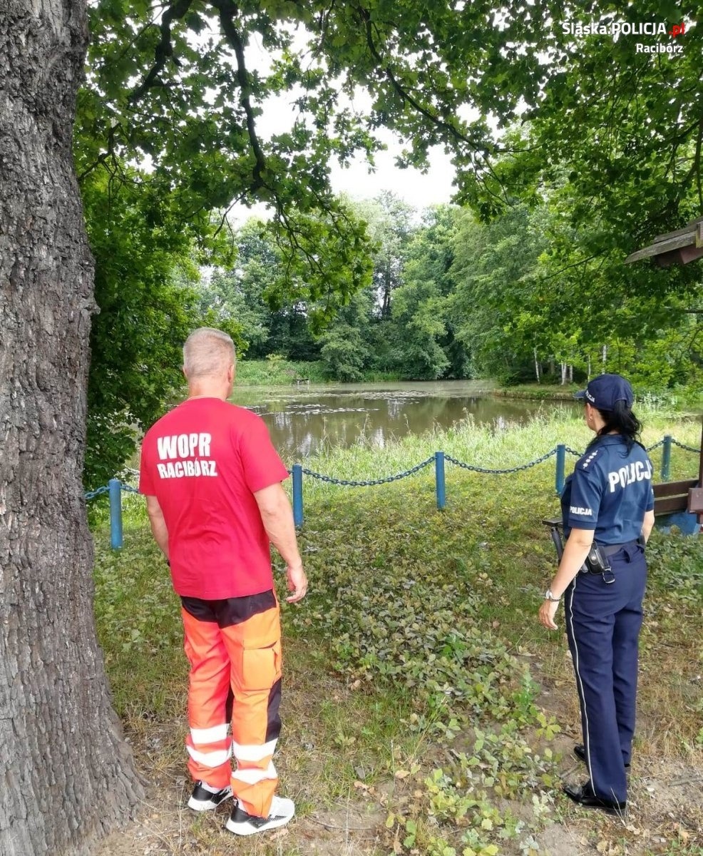 Zdjęcie w galerii na portalu naszraciborz.pl: Policja i WOPR patrolują akweny w powiecie raciborskim wiadomości z regionu