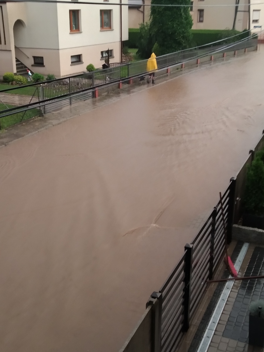 Zdjęcie w galerii na portalu naszraciborz.pl: Ulewa spowodowała podtopienia w gm. Krzyżanowice oraz Krzanowice [WIDEO] wiadomości z regionu