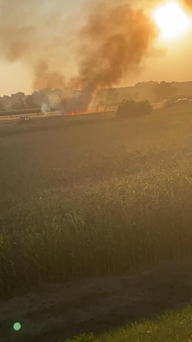 Zdjęcie w galerii na portalu naszraciborz.pl: Groźny pożar pomiędzy Turzem a Rudą wiadomości z regionu