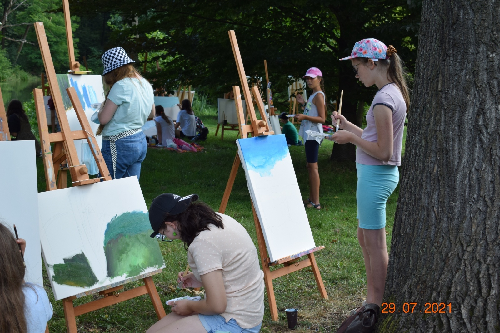 Zdjęcie w galerii na portalu naszraciborz.pl: Wakacje w powiecie. Plener malarski w Rudach za nami [FOTO] wiadomości z regionu