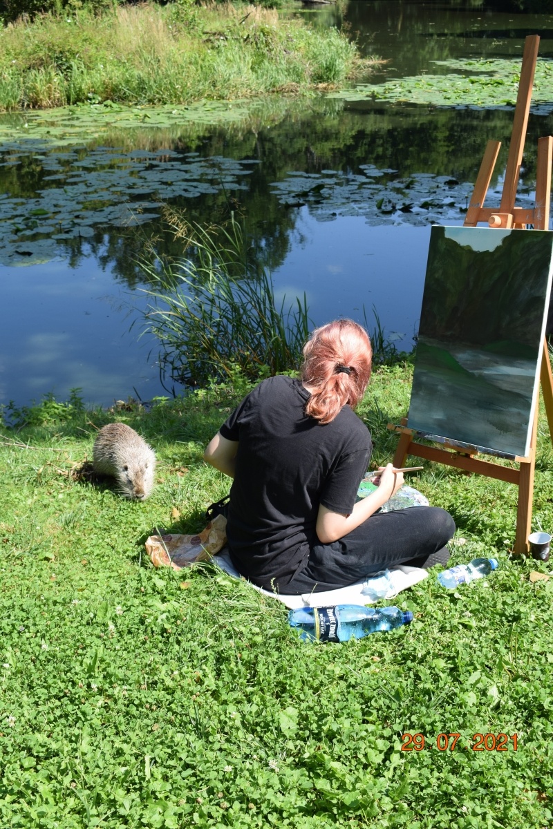 Zdjęcie w galerii na portalu naszraciborz.pl: Wakacje w powiecie. Plener malarski w Rudach za nami [FOTO] wiadomości z regionu