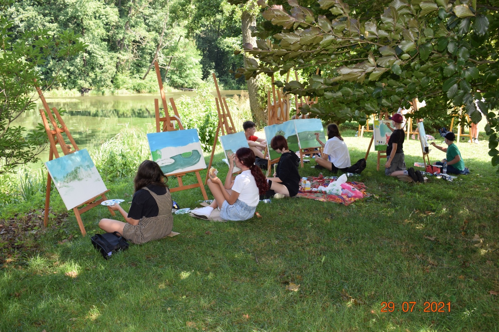 Zdjęcie w galerii na portalu naszraciborz.pl: Wakacje w powiecie. Plener malarski w Rudach za nami [FOTO] wiadomości z regionu
