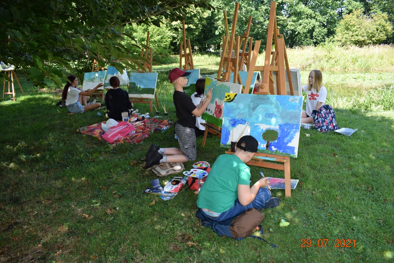 Zdjęcie w galerii na portalu naszraciborz.pl: Wakacje w powiecie. Plener malarski w Rudach za nami [FOTO] wiadomości z regionu