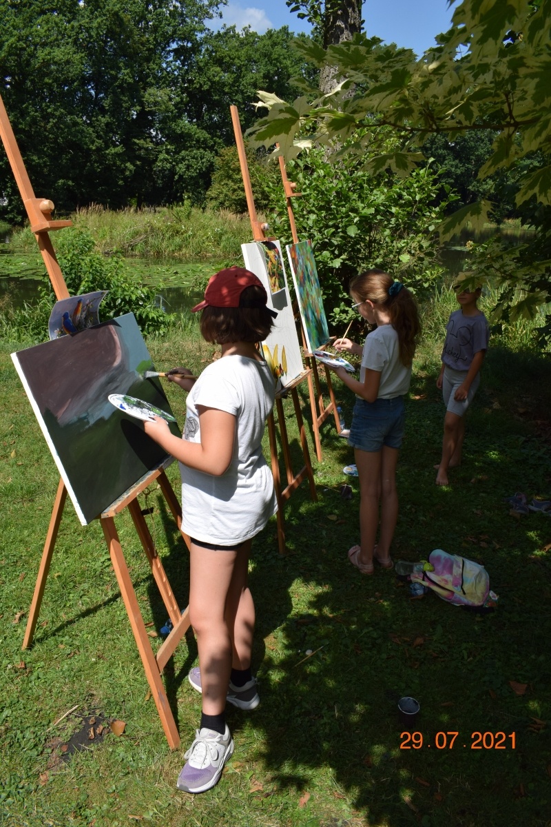 Zdjęcie w galerii na portalu naszraciborz.pl: Wakacje w powiecie. Plener malarski w Rudach za nami [FOTO] wiadomości z regionu