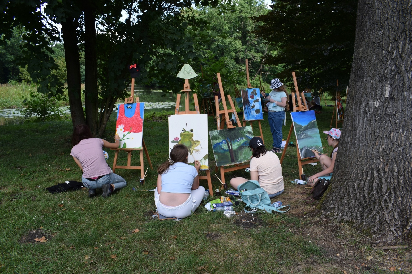 Zdjęcie w galerii na portalu naszraciborz.pl: Wakacje w powiecie. Plener malarski w Rudach za nami [FOTO] wiadomości z regionu