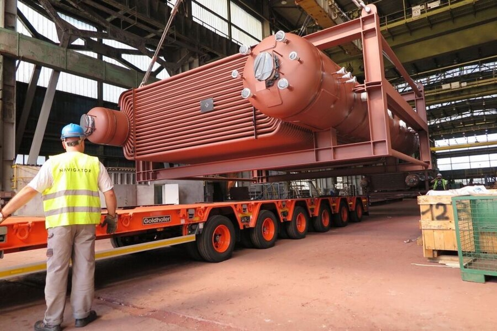 Zdjęcie w galerii na portalu naszraciborz.pl: Transport wielkogabarytowy z Rafako do Radlina wiadomości z regionu