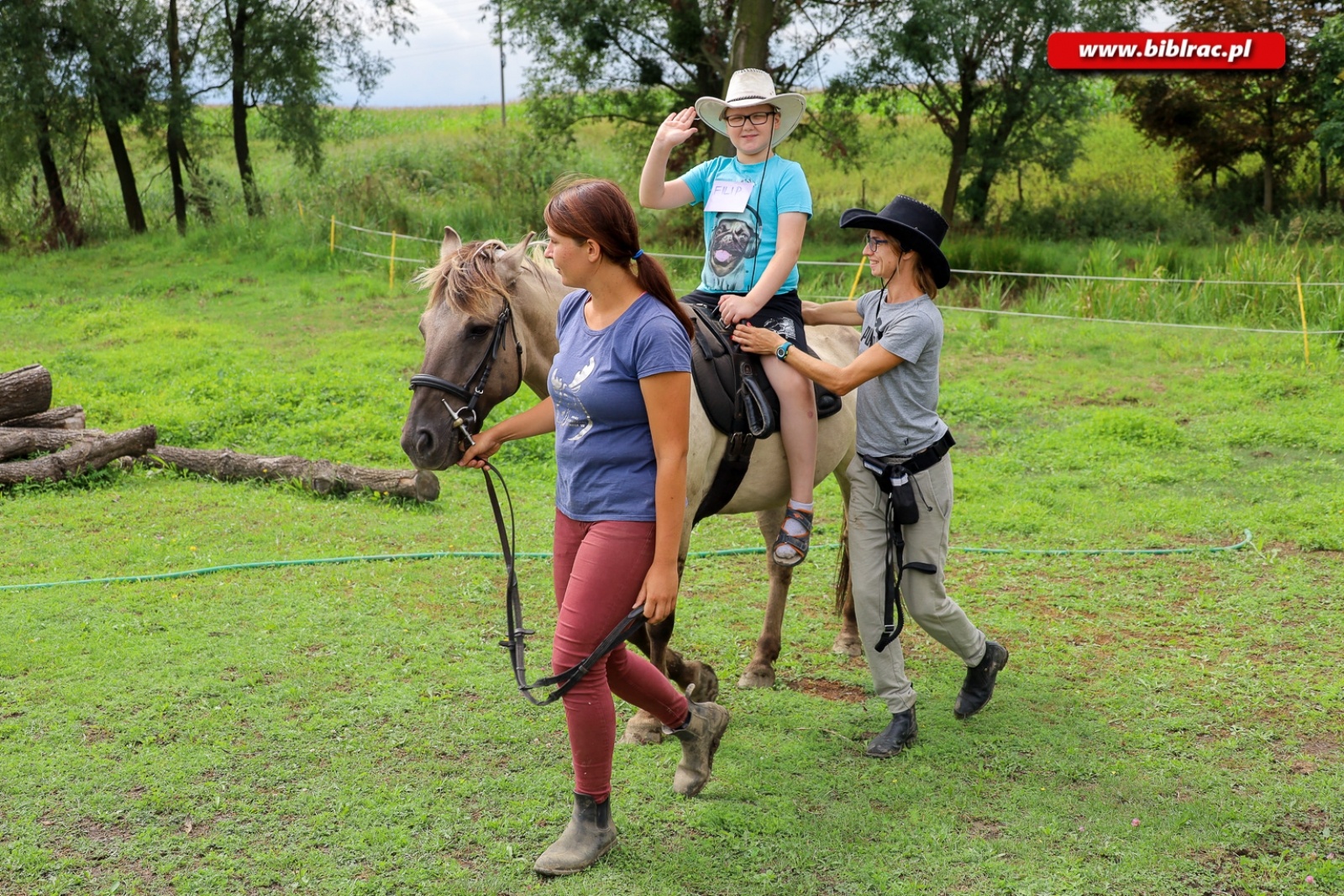 Zdjęcie w galerii na portalu naszraciborz.pl: Hipoterapia i nauka belgijki w ramach Lata z biblioteką [FOTO] wiadomości z regionu