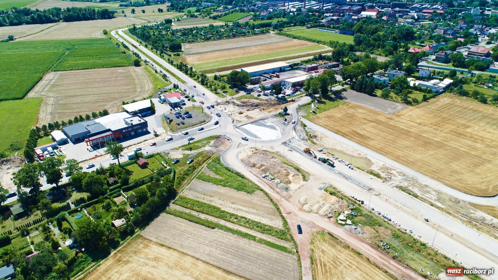 Zdjęcie w galerii na portalu naszraciborz.pl: Raport z budowy wschodniej obwodnicy Raciborza [LIPIEC] wiadomości z regionu
