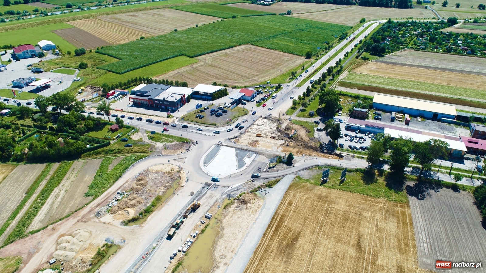 Zdjęcie w galerii na portalu naszraciborz.pl: Raport z budowy wschodniej obwodnicy Raciborza [LIPIEC] wiadomości z regionu