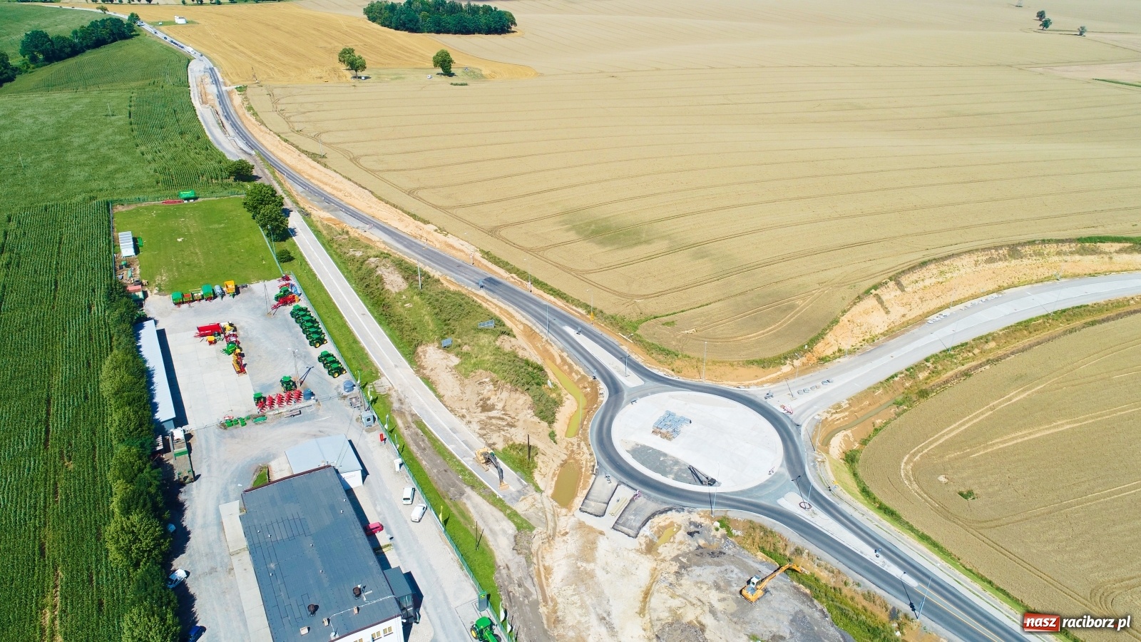 Zdjęcie w galerii na portalu naszraciborz.pl: Raport z budowy wschodniej obwodnicy Raciborza [LIPIEC] wiadomości z regionu