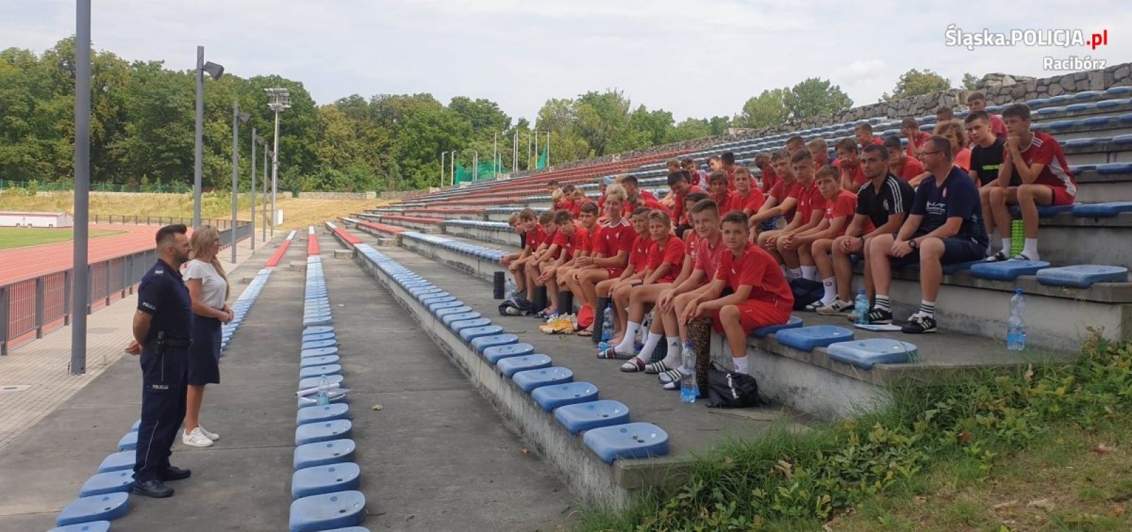 Zdjęcie w galerii na portalu naszraciborz.pl: Bezpieczne wakacje, to szczęśliwe wakacje. Pogadanka Policji i Sanepidu wiadomości z regionu