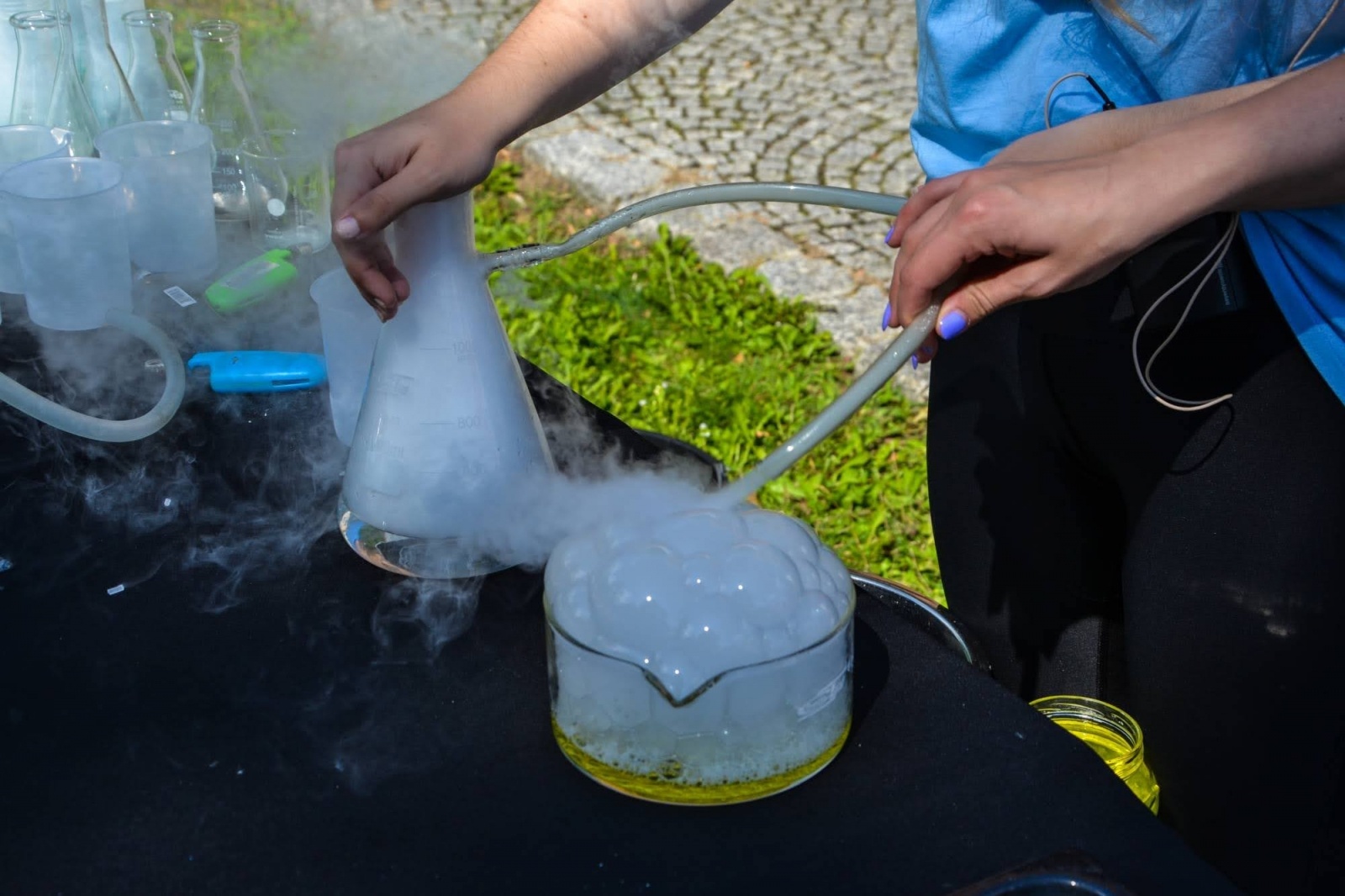 Zdjęcie w galerii na portalu naszraciborz.pl: Lodowe eksperymenty w dawnej siedzibie Piastów [FOTO] wiadomości z regionu