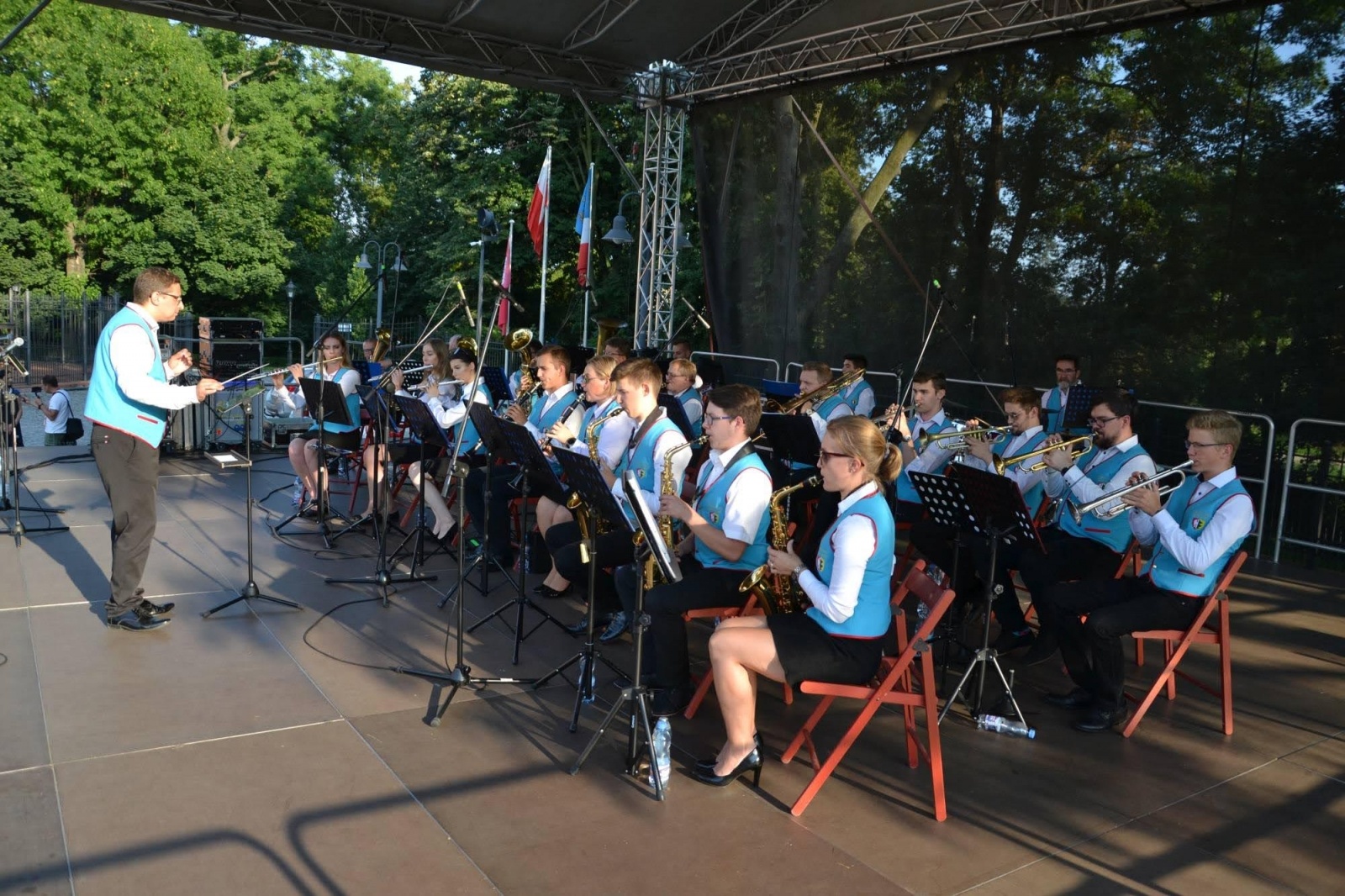 Zdjęcie w galerii na portalu naszraciborz.pl: Orkiestry dęte zagrały na Zamku Piastowskim wiadomości z regionu