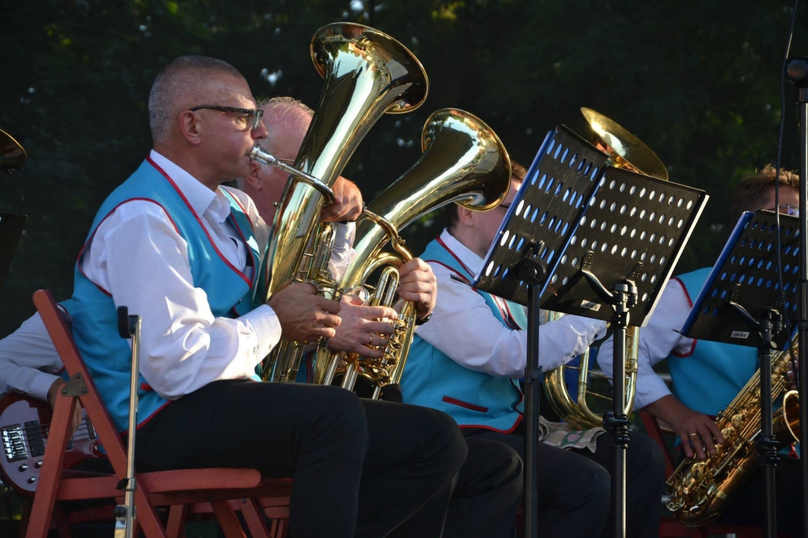 Zdjęcie w galerii na portalu naszraciborz.pl: Orkiestry dęte zagrały na Zamku Piastowskim wiadomości z regionu